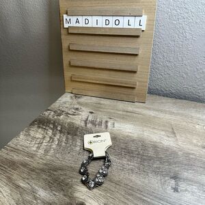 Rion Heart Rhinestone Jeweled Women’s Bracelet New NWT Fashion Jewelry